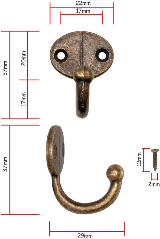 550x818-2.jpg Unyqoos® Set van vijf elegante wandhaken in antiek bronzen stijl voor diverse ruimtes