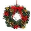 550x821-1.jpg Unyqoos® Sfeervolle Kerstkrans met Dennentakken en Gouden Accenten voor Huisdecoratie