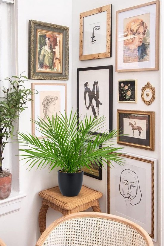 Unyqoos® Decoratieve kunstpalm in pot voor elke interieurstijl en ruimte