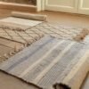 Unyqoos® Natuurlijke badmat met jute en katoen voor badkamer en interieur