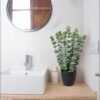 Unyqoos® Decoratieve eucalyptus kunstplant in zwarte pot voor huis en kantoor, groente, 40 cm