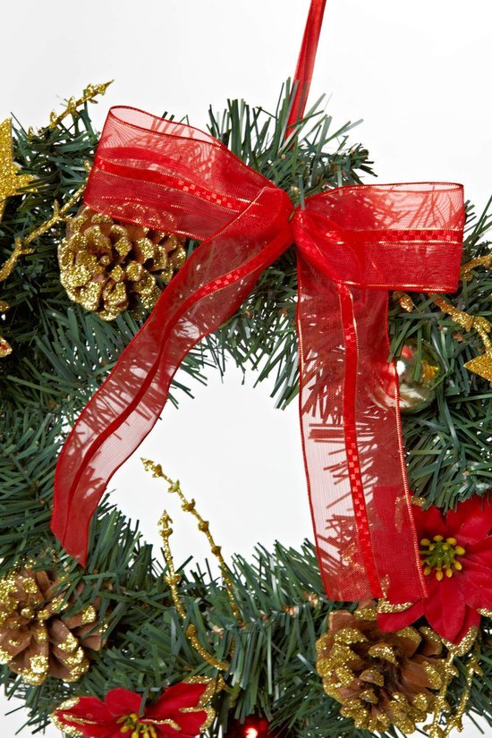 550x825-103.jpg Unyqoos® Sfeervolle Kerstkrans met Dennentakken en Gouden Accenten voor Huisdecoratie