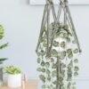 Unyqoos® Levensechte hangende kunstplant voor sfeervolle decoratie in huis en kantoor, groente, 58 cm