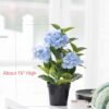 Unyqoos® Decoratieve kunsthortensia met pot voor een sfeervol interieur