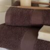 Unyqoos® Set van Luxe Douchehanddoeken in Chocoladetinten, Extra Zacht en Absorberend, 70x140 cm