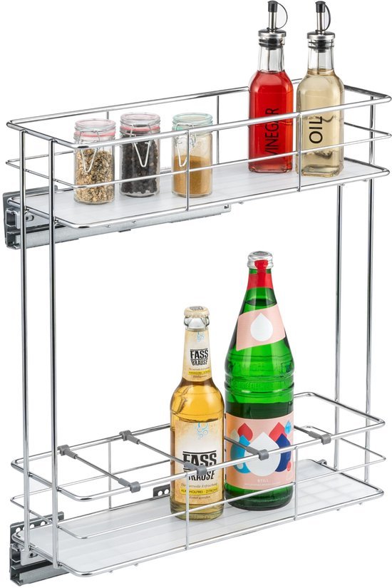550x825-172.jpg Unyqoos® Verstelbare keukenorganizer met telescopische lade en soft-close systeem