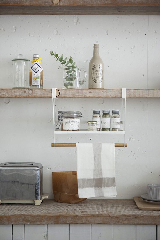 550x825-178.jpg Unyqoos® Ruimtebesparend kruidenrek van staal en hout voor de keuken