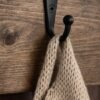 Unyqoos® Set van 10 zwarte metalen haken voor veelzijdig gebruik in huis of kantoor
