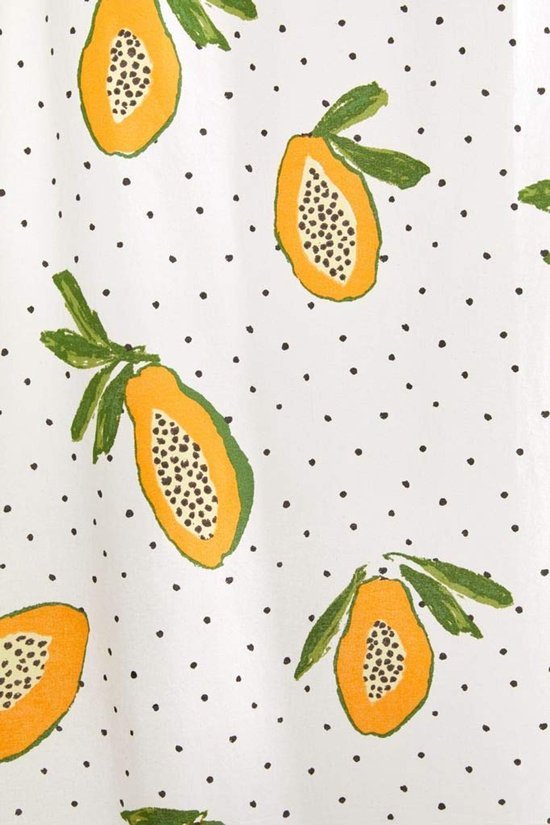 Unyqoos® Dekoratieve Papaya Douchegordijn van Hoogwaardig Waterdicht Polyester met Haken voor Badkamervernieuwing