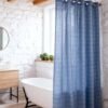 550x825-39.jpg Unyqoos® Waterdicht douchegordijn zonder haken met bohemien design en linnen uitstraling