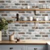 Unyqoos® Zelfklevend behang met steenlook voor een rustieke en vintage uitstraling
