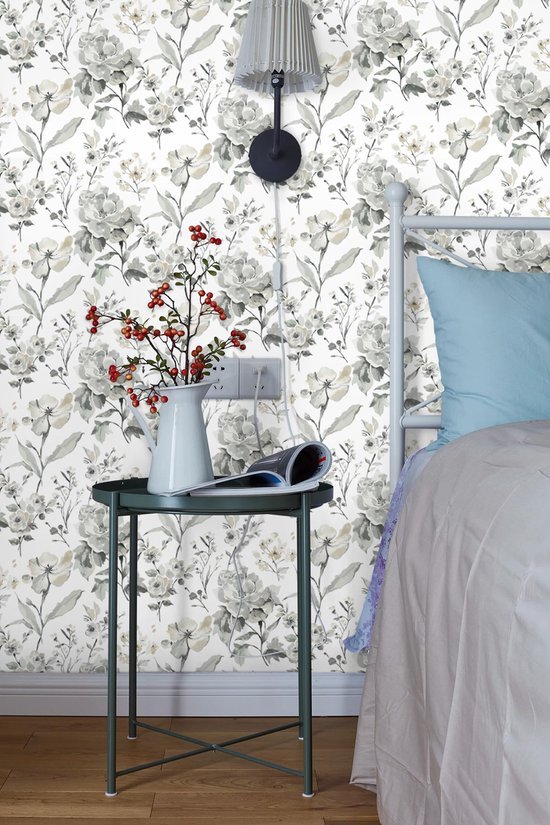 550x825-87.jpg Unyqoos® Stijlvol zelfklevend bloemenbehang in grijs en wit voor interieurdecoratie 41 cm x 5 m