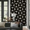 550x825-90.jpg Unyqoos® Donkerbruin en grijs zelfklevend behang met geometrisch patroon, waterdicht en verwijderbaar 44 cm x 10 m