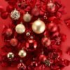 Unyqoos® Luxe set van 20 rode en gouden kerstballen voor sfeervolle kerstdecoratie