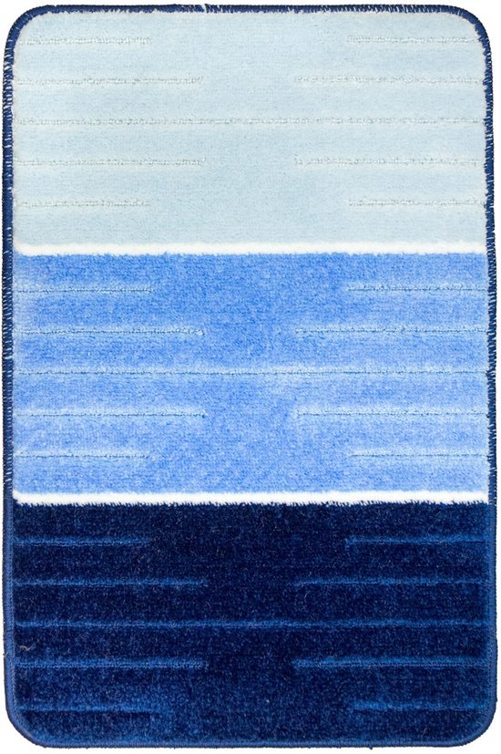 550x827.jpg Unyqoos® Stijlvolle en Veilige Blauwe Bademat 50x80 cm met Rutschvaste Onderkant