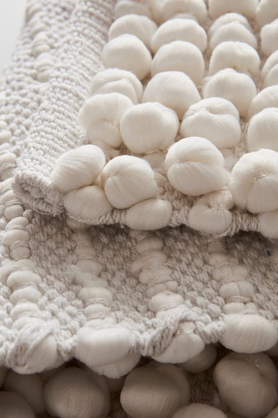 Unyqoos® Moderne Luxe Badmat met Popcornstructuur voor Stijlvolle Badkamers - 50 x 80 cm