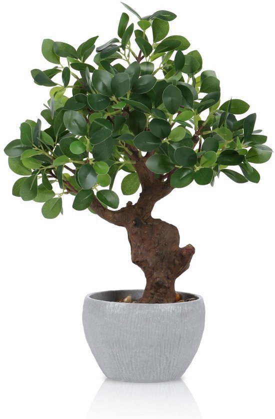 Unyqoos® Realistische kunstplant camelia in stijlvolle pot voor binnenhuisdecoratie