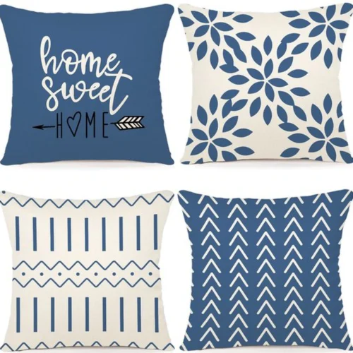 Unyqoos ® Kussenhoezen 4 Stuks Set voor Sofa, Tuinbed, Bank Decoratie 40x40cm