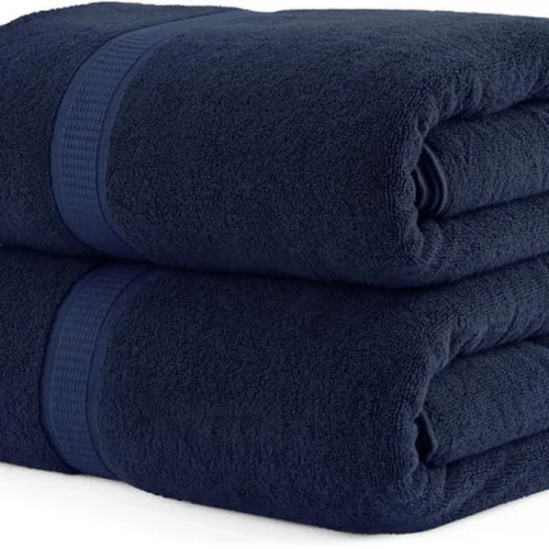 P-87213230002330-20260405180321.webp Unyqoos® Extra Grote Luxe Saunahanddoeken Set van 2 voor Optimaal Comfort en Absorptie in Marineblauw
