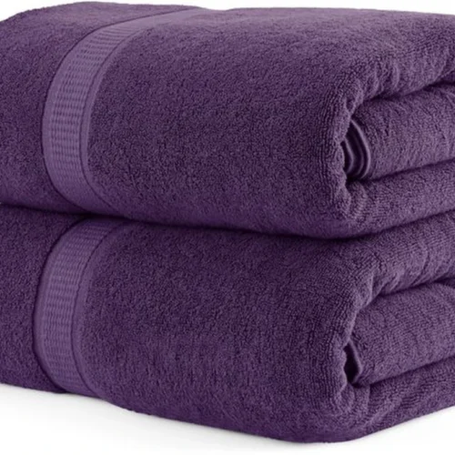 Unyqoos® Set van 2 Luxe Saunahanddoeken 80 x 200 cm met Ophanglus, Absorberend en Zacht, 100% Katoen