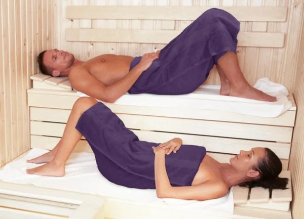 Unyqoos® Set van 2 Luxe Saunahanddoeken 80 x 200 cm met Ophanglus, Absorberend en Zacht, 100% Katoen