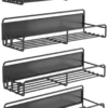 Unyqoos ® Ruimtebesparende Magnetische Keukenorganizer Set van 4 met Haken voor Metalen Oppervlakken