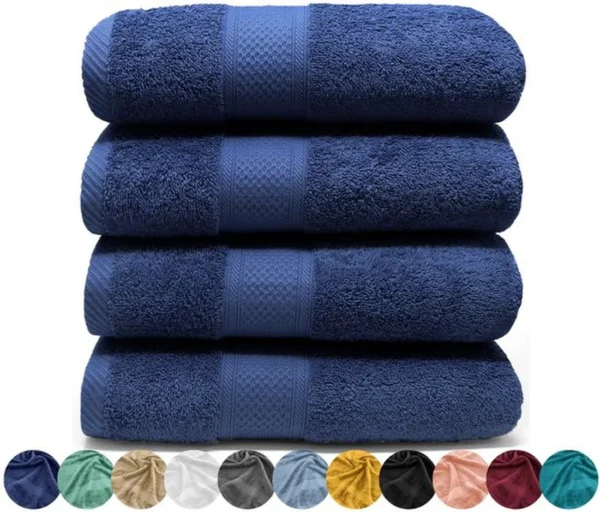 Unyqoos ® Set van 4 Luxe Handdoeken van Hoge Kwaliteit - 100% Zuivere Katoen, Zacht en