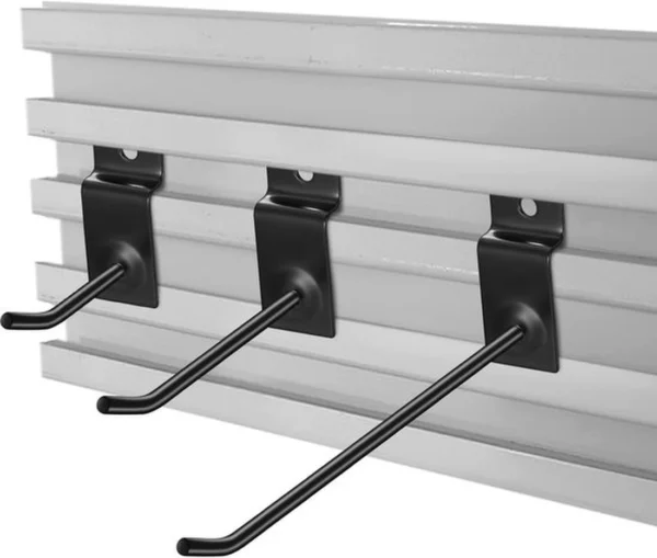 Unyqoos ® Gatenwandhaken Set van 20 Stuks voor Organisatie en Presentatie in Werkplaats en Winkel