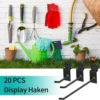 Unyqoos ® Gatenwandhaken Set van 20 Stuks voor Organisatie en Presentatie in Werkplaats en Winkel