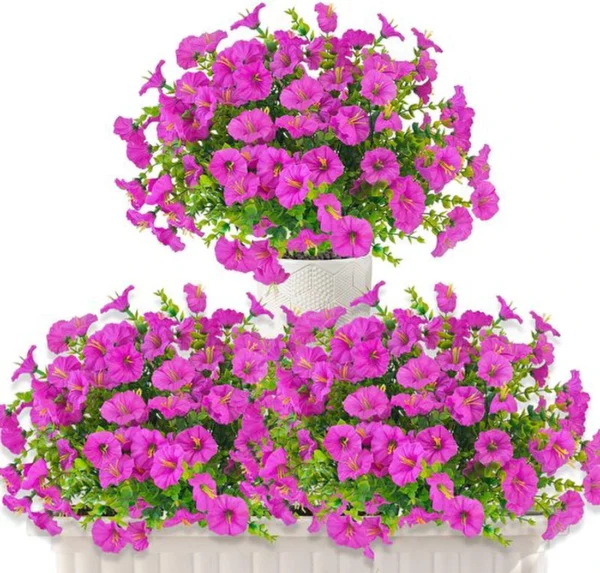 Unyqoos ® Weerbestendige Kunstbloemen Set van 6 voor Binnen en Buiten Decoratie, UV-bestendig en Onderhoudsvriendelijk