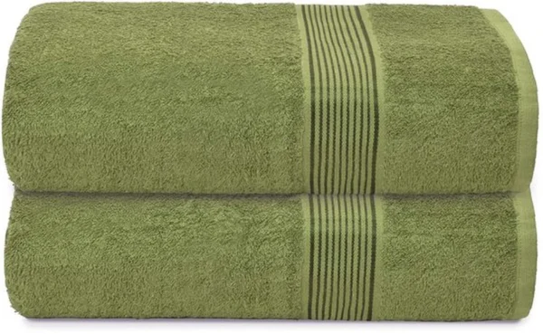 Unyqoos® Extra Grote Ultra-absorberende Sneldrogende Badhanddoeken Set in Kiwi Groen