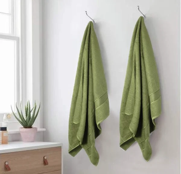 Unyqoos® Extra Grote Ultra-absorberende Sneldrogende Badhanddoeken Set in Kiwi Groen