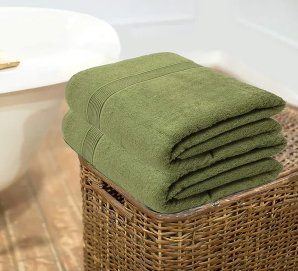 Unyqoos® Extra Grote Ultra-absorberende Sneldrogende Badhanddoeken Set in Kiwi Groen