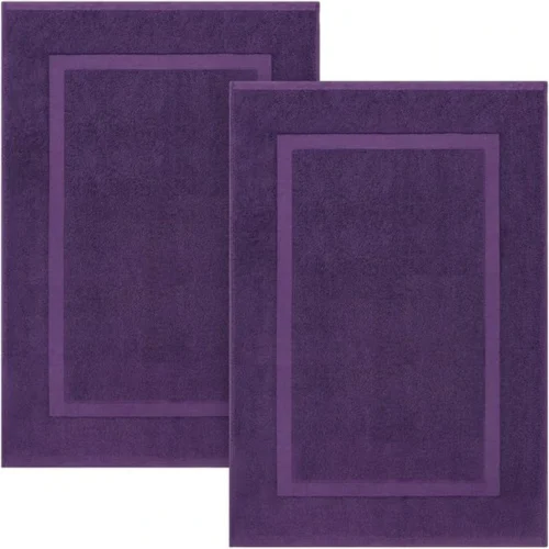 P-87213230014450-20260405134238.webp Unyqoos® Zachte en Luxueuze Set van 2 Grote Katoenen Badmatten voor Comfort in de Badkamer