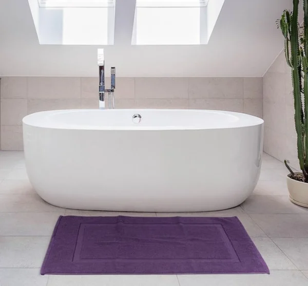 Unyqoos® Zachte en Luxueuze Set van 2 Grote Katoenen Badmatten voor Comfort in de Badkamer