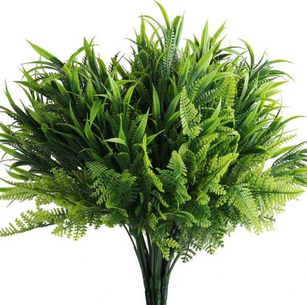 Unyqoos ® Realistisch Uitziende Kunstplanten voor Binnen- en Buitendecoratie, Set van 6 Stuks