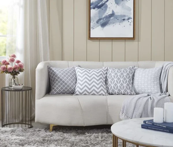 Unyqoos ® Luxueuze Set van Vier Decoratieve Kussenovertrekken voor Stijlvolle Woonkamerbank, 45 x 45 cm