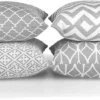 Unyqoos ® Luxueuze Set van Vier Decoratieve Kussenovertrekken voor Stijlvolle Woonkamerbank, 45 x 45 cm