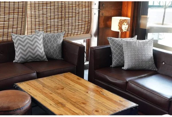 Unyqoos ® Luxueuze Set van Vier Decoratieve Kussenovertrekken voor Stijlvolle Woonkamerbank, 45 x 45 cm