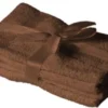 Unyqoos® Set van Luxe Chocoladebruine Handdoeken voor Badkamer en Sauna, 4 Stuks, 50 x 100 cm