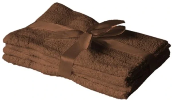 Unyqoos® Set van Luxe Chocoladebruine Handdoeken voor Badkamer en Sauna, 4 Stuks, 50 x 100 cm