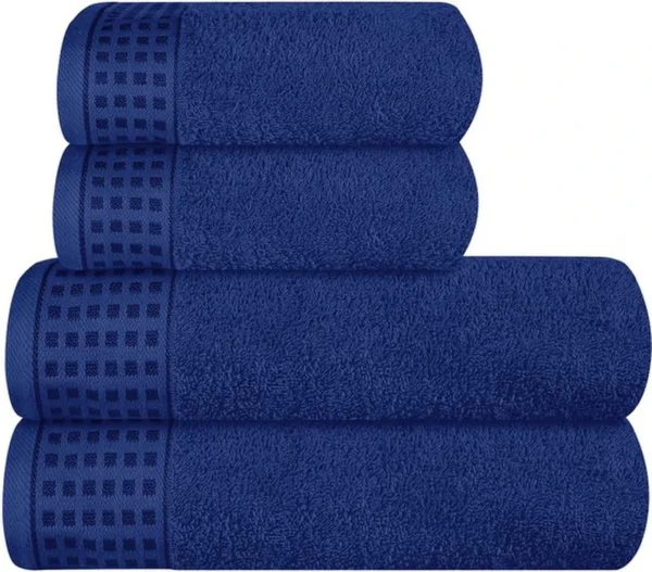 Unyqoos® Luxueuze Set van 4 Ultra Zachte Handdoeken voor Dagelijks Comfort en Stijl
