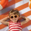 Unyqoos® Set van Vier Luxe Strandhanddoeken in Heldere Kleuren, 76 x 152 cm, Zacht en Absorberend Katoen