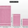 Unyqoos® Luxueuze 8-Delige Handdoekenset van Hoogwaardige Katoen met Praktische Ophanghaakjes