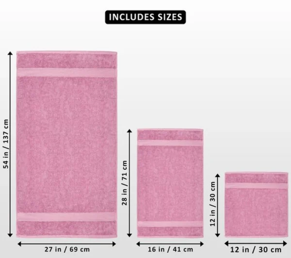 Unyqoos® Luxueuze 8-Delige Handdoekenset van Hoogwaardige Katoen met Praktische Ophanghaakjes