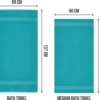 P-87213230029612-20260405180859.webp Unyqoos® Set van 6 Luxe Zachte Katoenen Badhanddoeken met Ophanglussen voor Optimaal Comfort