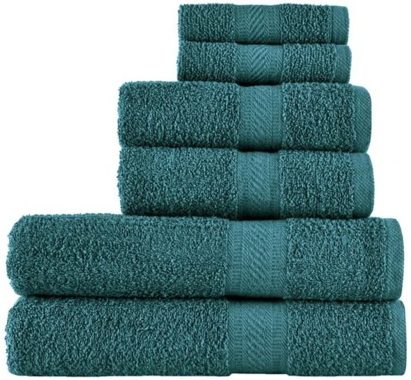 P-87213230029788-20260405180918.webp Unyqoos® Luxueuze Handdoekenset van Zacht Katoen voor Badkamer en Wellness Ontspanning, 6-delig