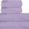 Unyqoos® Extra Grote Luxe Handdoekenset van 4 Stuks voor Comfort en Absorptie