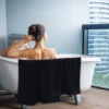 Unyqoos® Zachte Luxe Set van 4 Katoenen Handdoeken voor Comfort en Stijl in Zwart