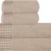 Unyqoos® Ultra Zachte Handdoekenset van 4 Stuks met Extra Grote Badhanddoeken voor Dagelijks Gebruik